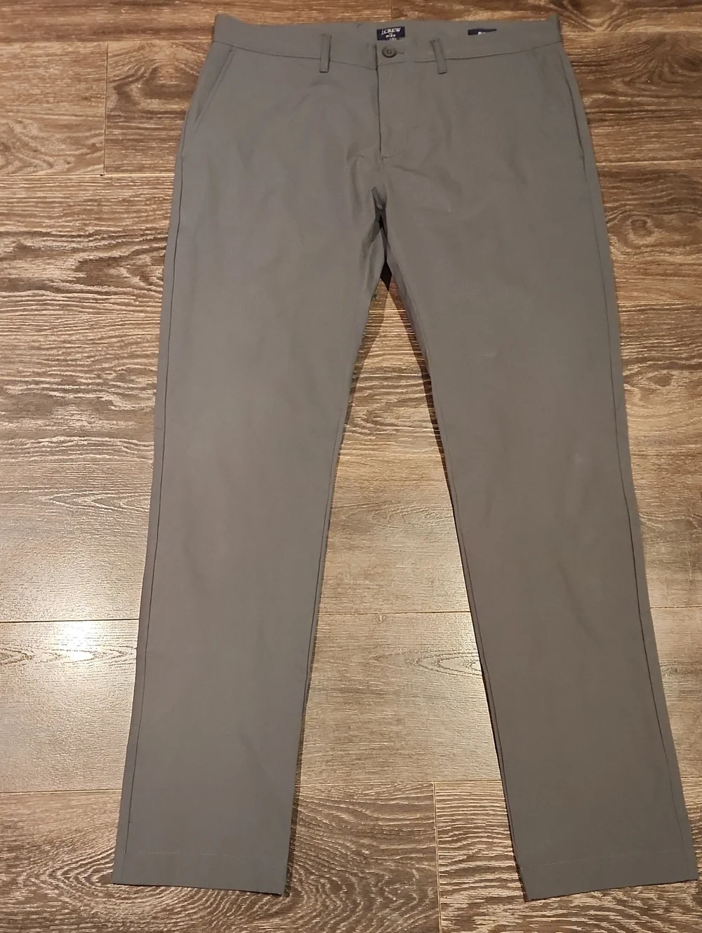 ❤ J CREW SLIM FIT TECH PANTS, GRAY, 34